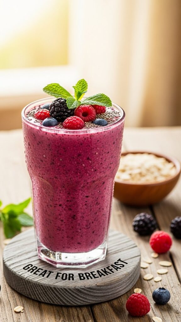 Berry Protein Smoothie (Great for Breakfast)