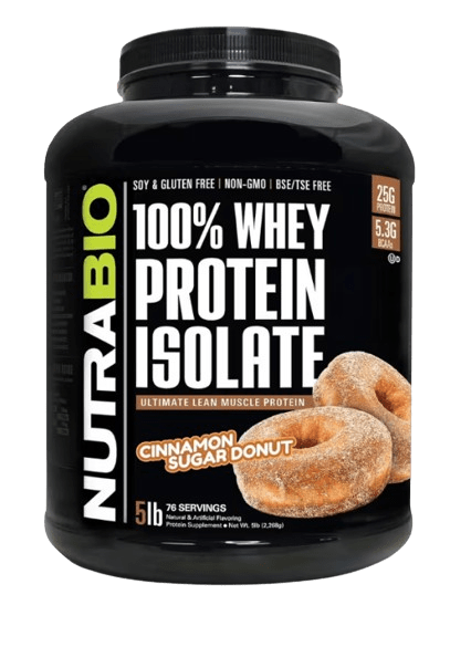 #5 - Nutribio Whey Protein Isolate – Cinnamon Sugar Donut – 5 LB - 4.1/5 Stars