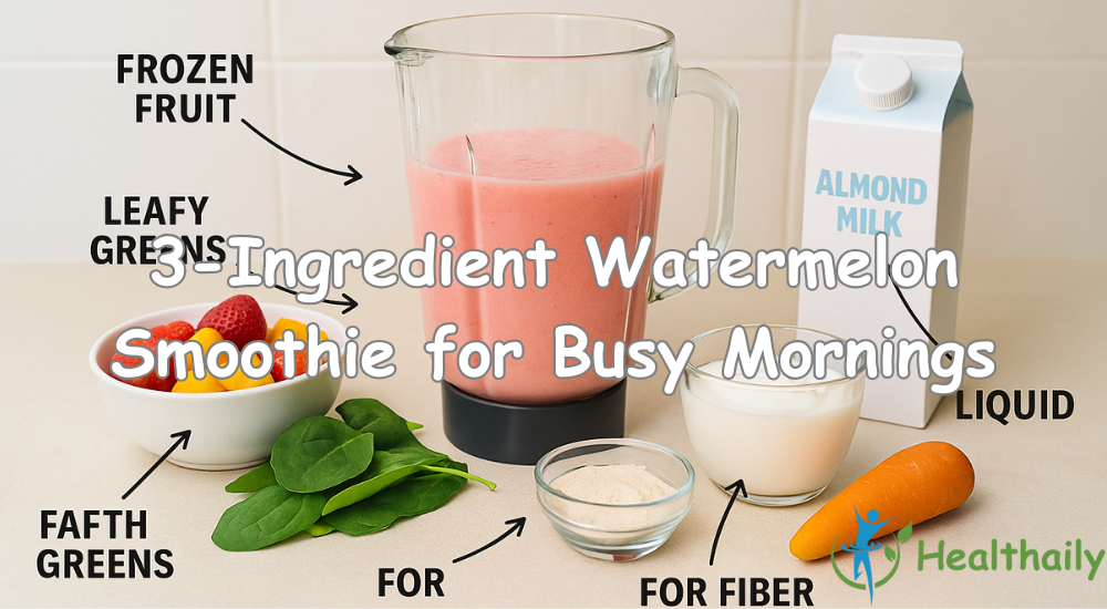 3-Ingredient Watermelon Smoothie for Busy Mornings