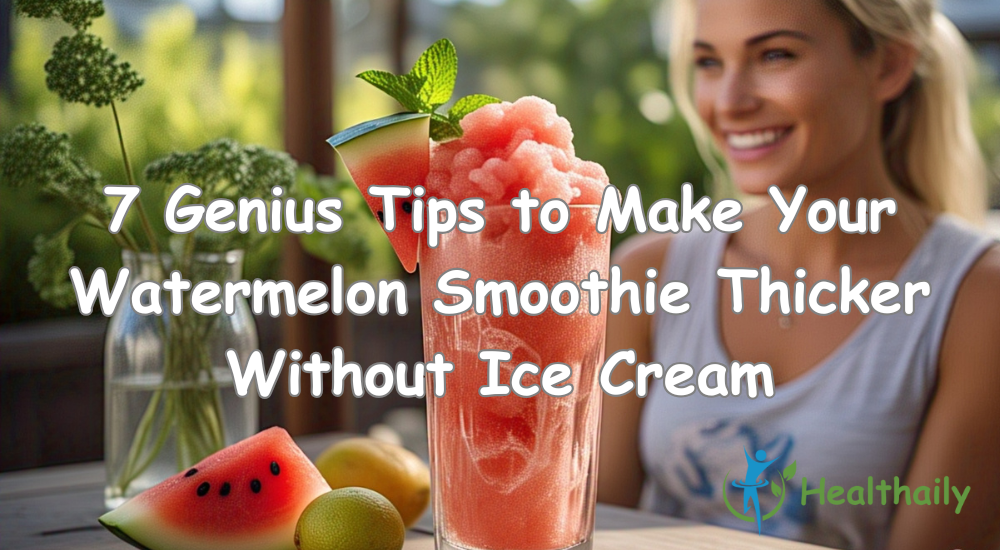 7 Genius Tips to Make Your Watermelon Smoothie Thicker Without Ice Cream