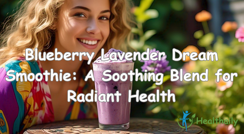 Blueberry Lavender Dream Smoothie: A Soothing Blend for Radiant Health