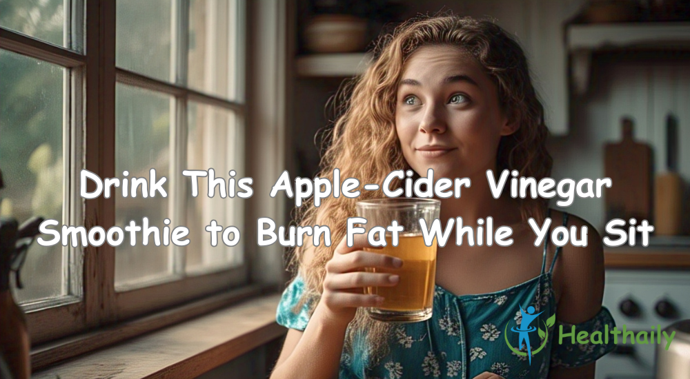 Drink This Apple-Cider Vinegar Smoothie to Burn Fat While You Sit