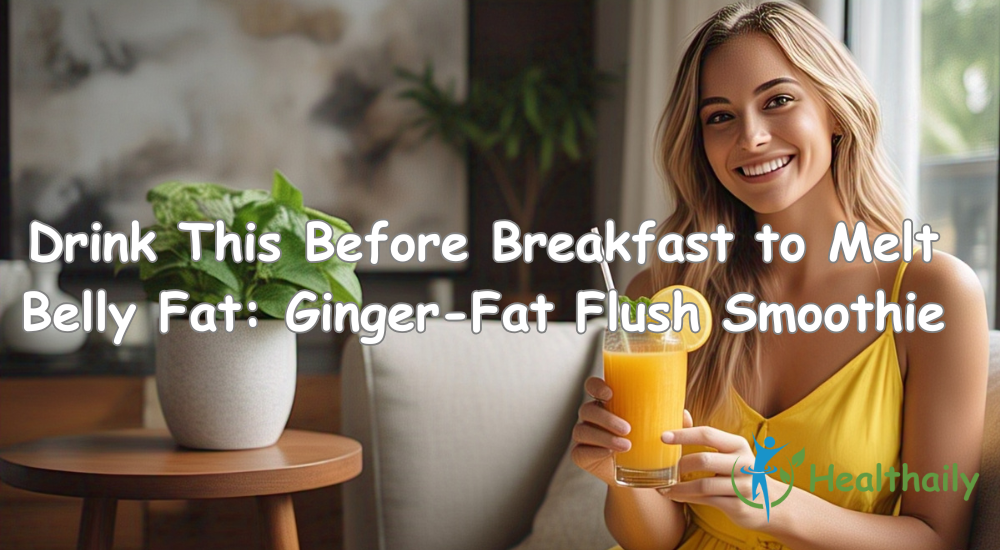 Drink This Before Breakfast to Melt Belly Fat: Ginger-Fat Flush Smoothie