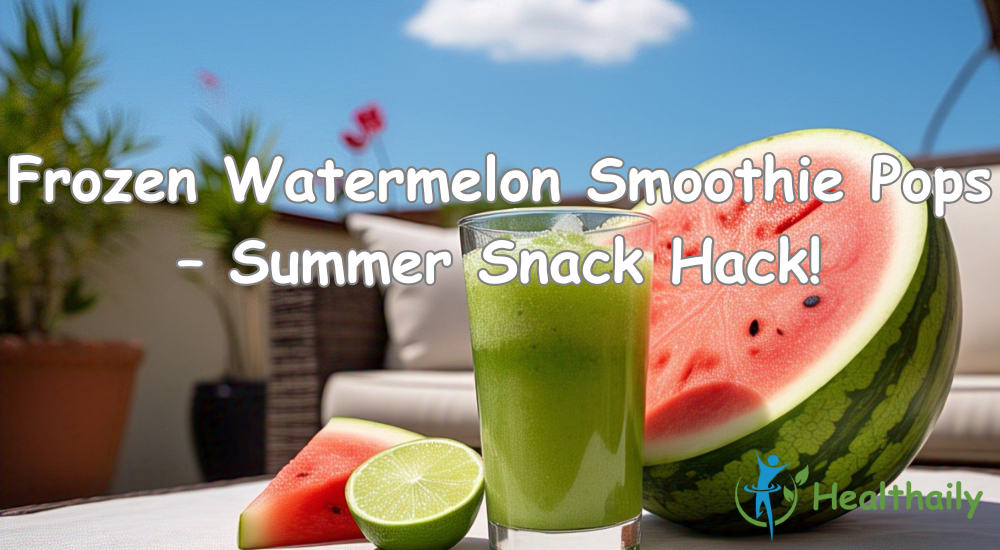 Frozen Watermelon Smoothie Pops – Summer Snack Hack!