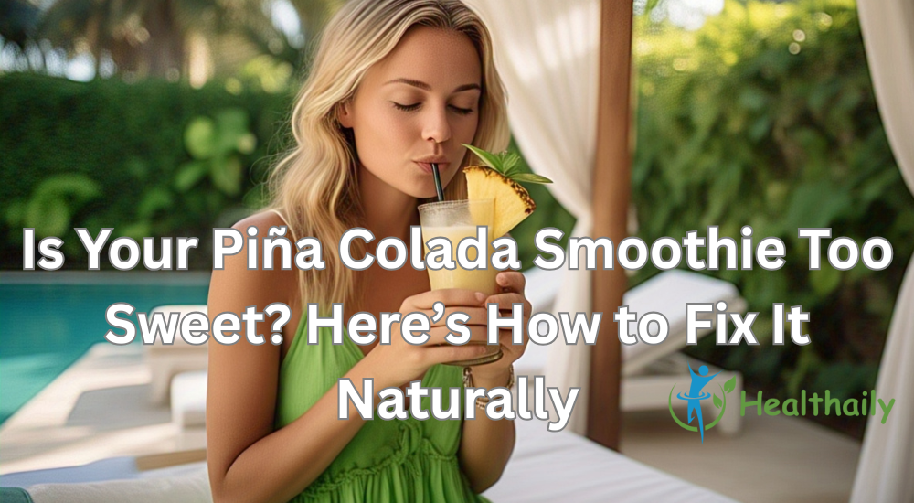 Is Your Piña Colada Smoothie Too Sweet? Here’s How to Fix It Naturally