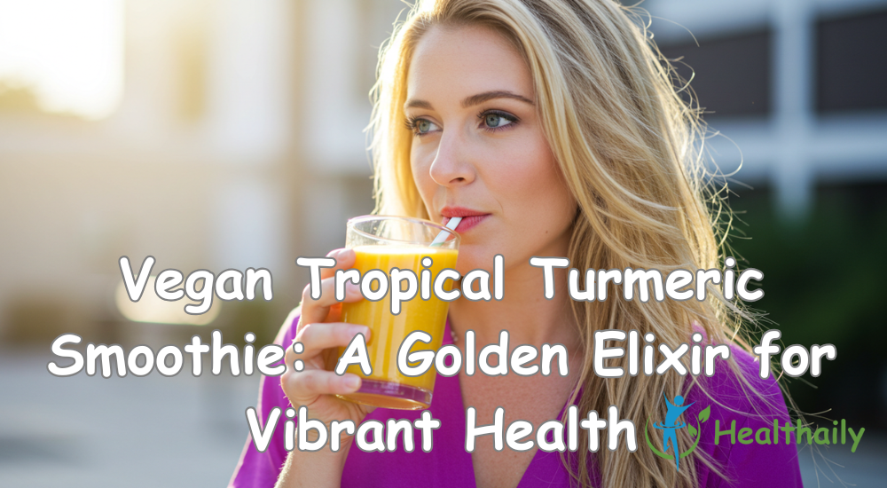 Vegan Tropical Turmeric Smoothie: A Golden Elixir for Vibrant Health