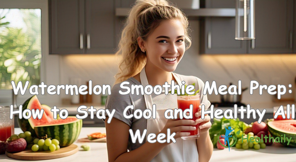 Watermelon Smoothie Meal Prep: How to Stay Cool and Healthy All Week