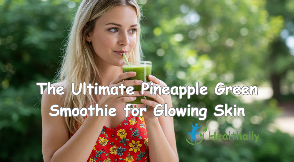 The Ultimate Pineapple Green Smoothie for Glowing Skin