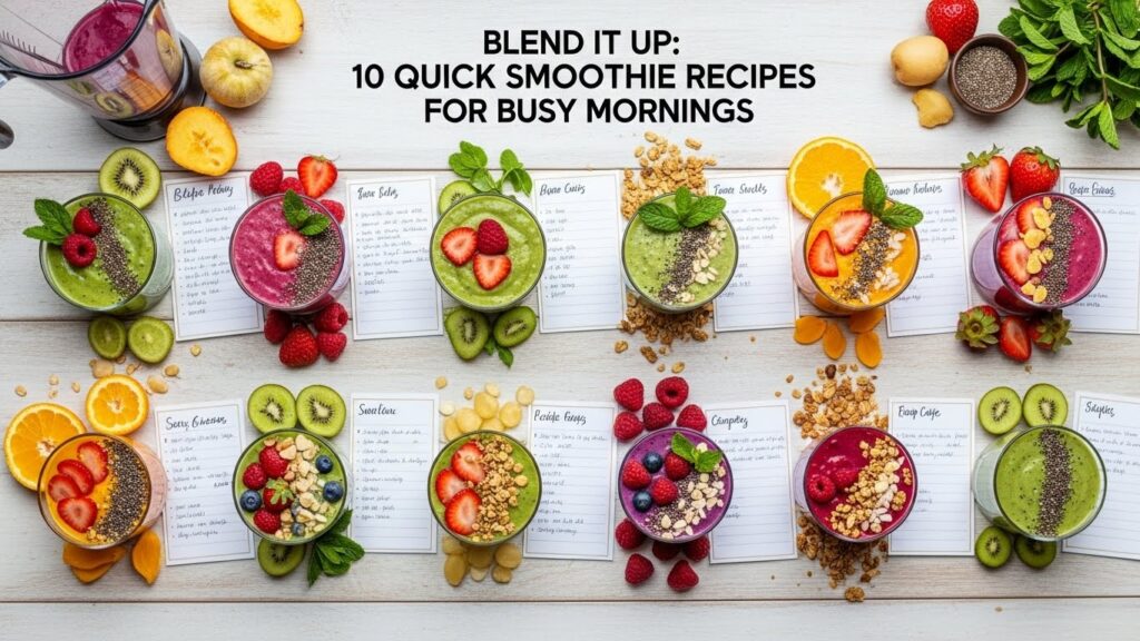 Blend It Up: 10 Quick Smoothie Recipes for Busy Mornings