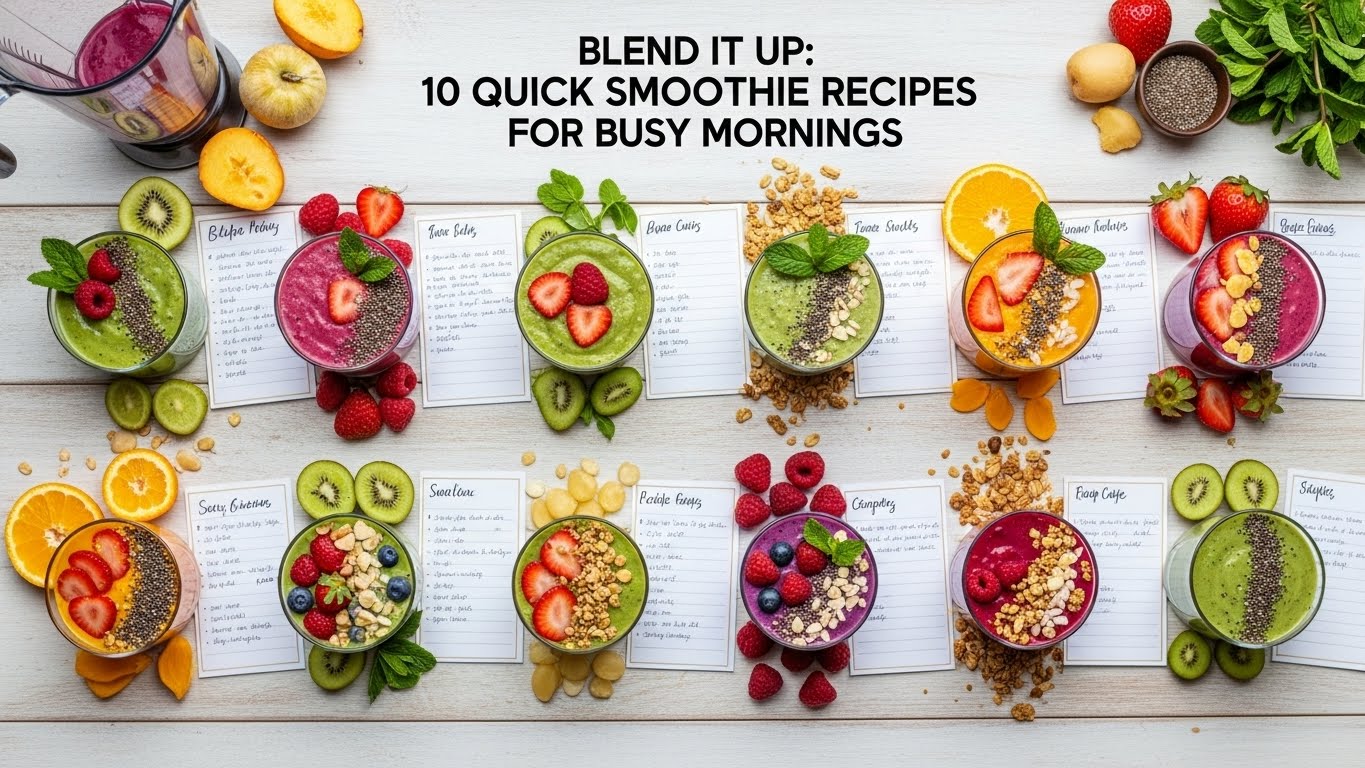 Blend It Up: 10 Quick Smoothie Recipes for Busy Mornings