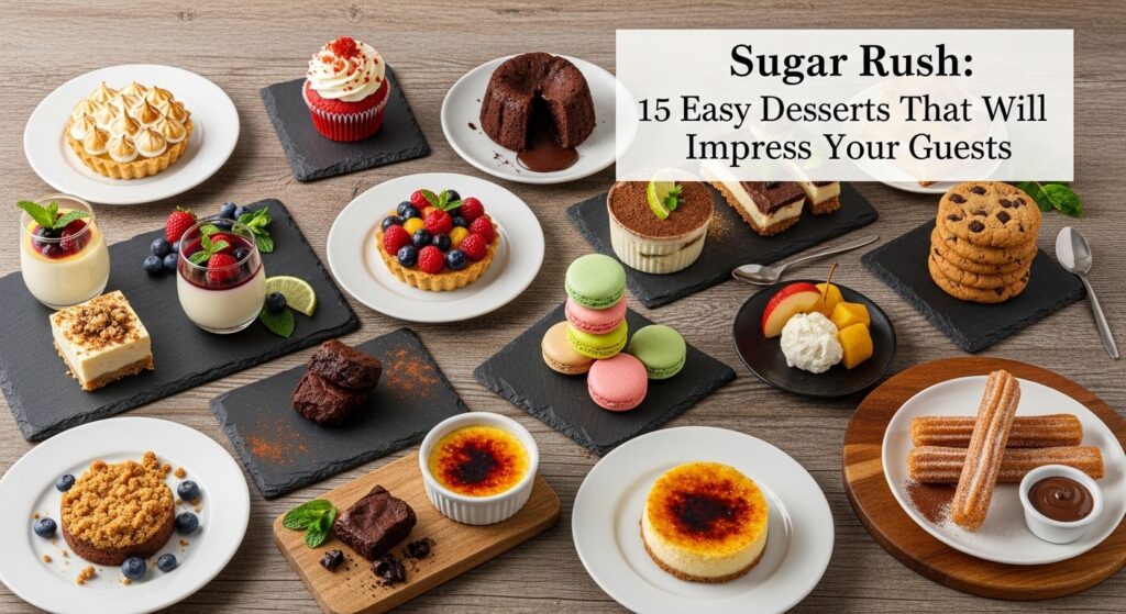 Sugar Rush: 15 Easy Desserts That Will Impress Your Guests