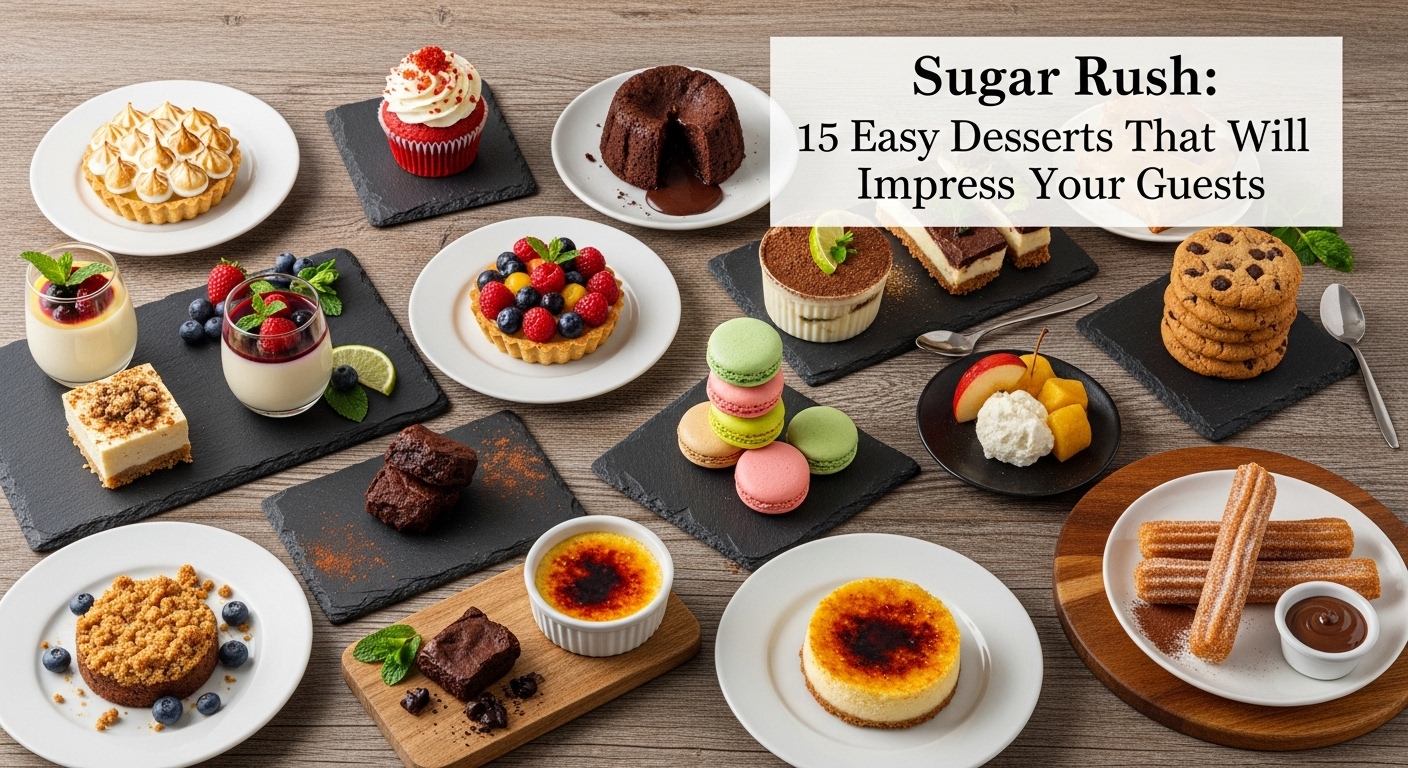 Sugar Rush: 15 Easy Desserts That Will Impress Your Guests