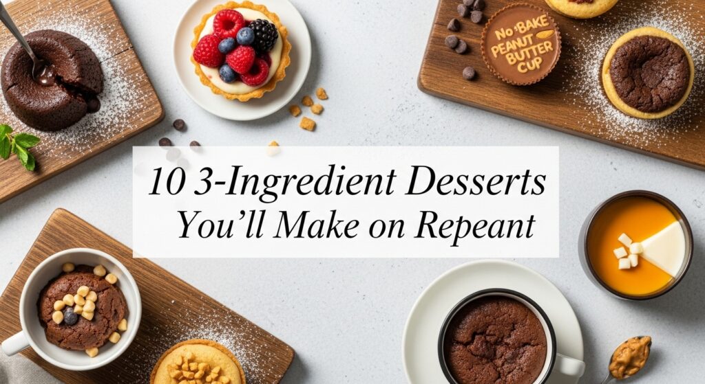 10 3-Ingredient Desserts You’ll Make on Repeat (Simple, Fast & Foolproof)