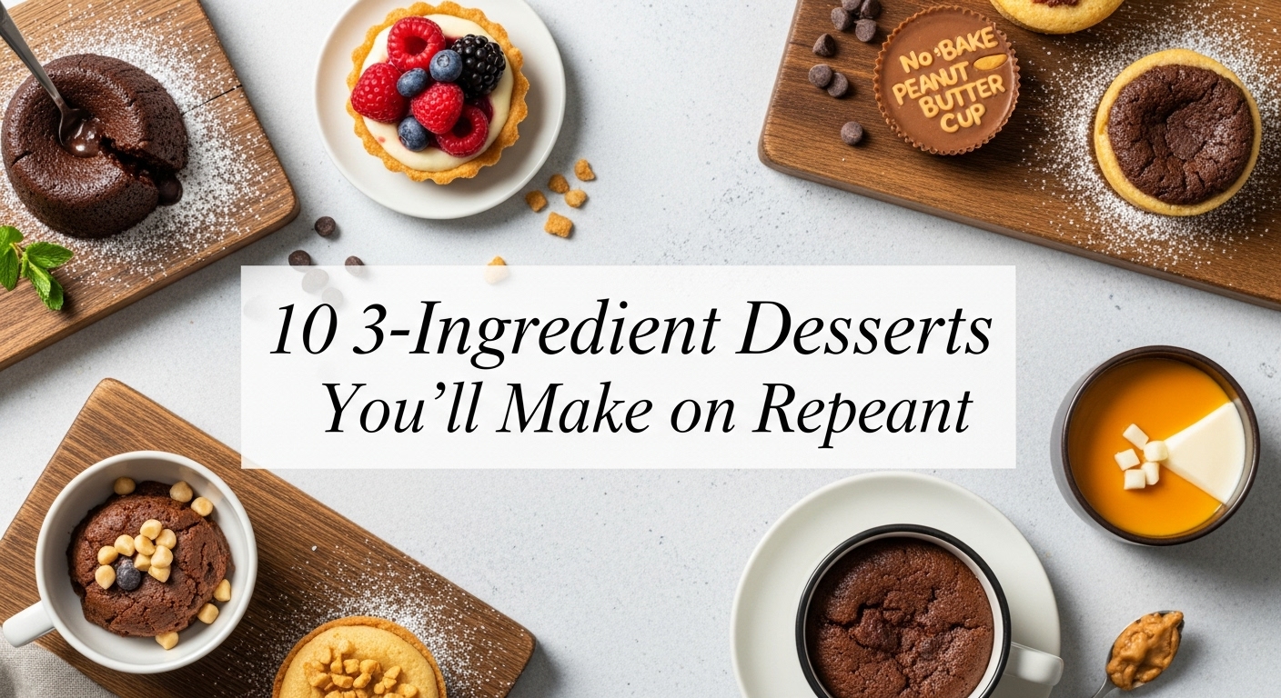 10 3-Ingredient Desserts You’ll Make on Repeat (Simple, Fast & Foolproof)